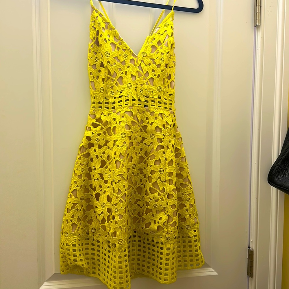 Lovers + Friends Yellow Dress NWT